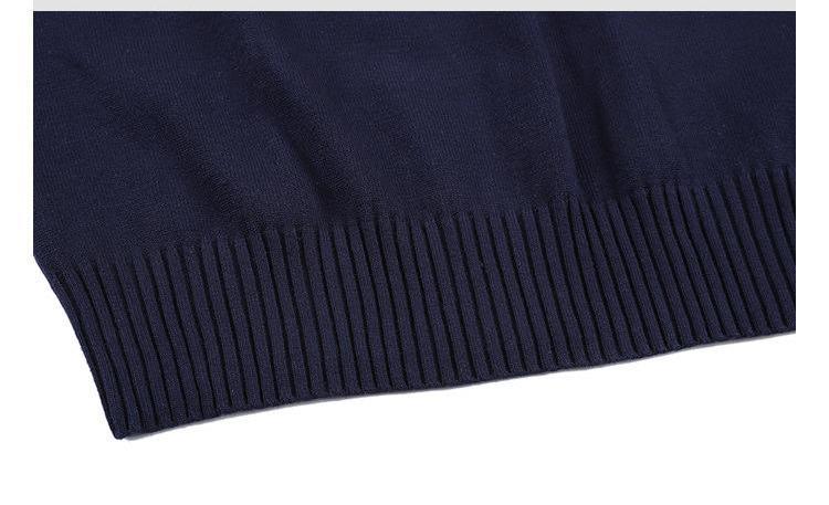 Custom High Quality Winter Crewneck Jacquard Pullover Knitted Shirt Cotton Men Pullover Sweater