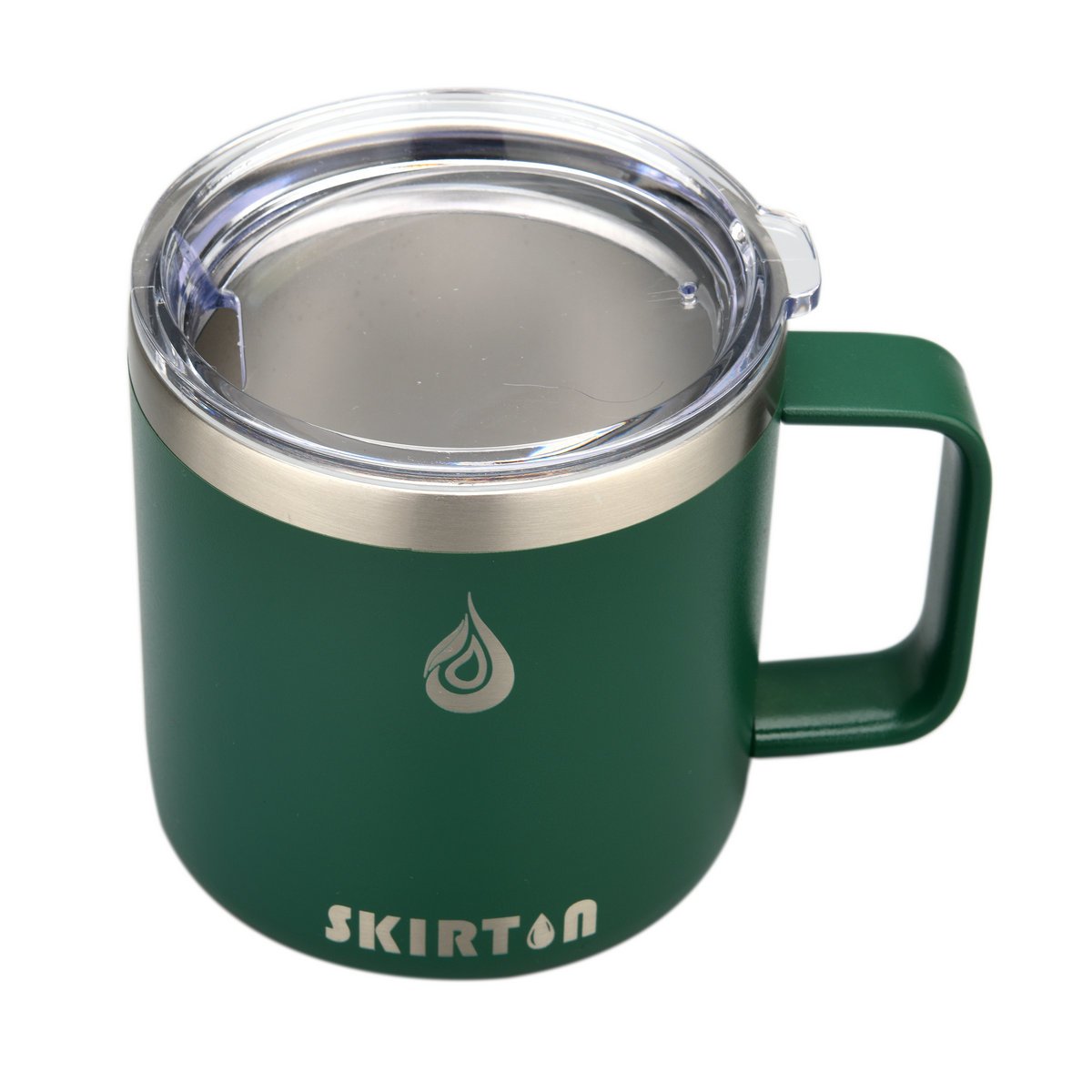 Custom Logo Camping Travel Double Wall 12 Oz 14 Oz Stainless Steel Cup Insulated Coffee Cup With Handle