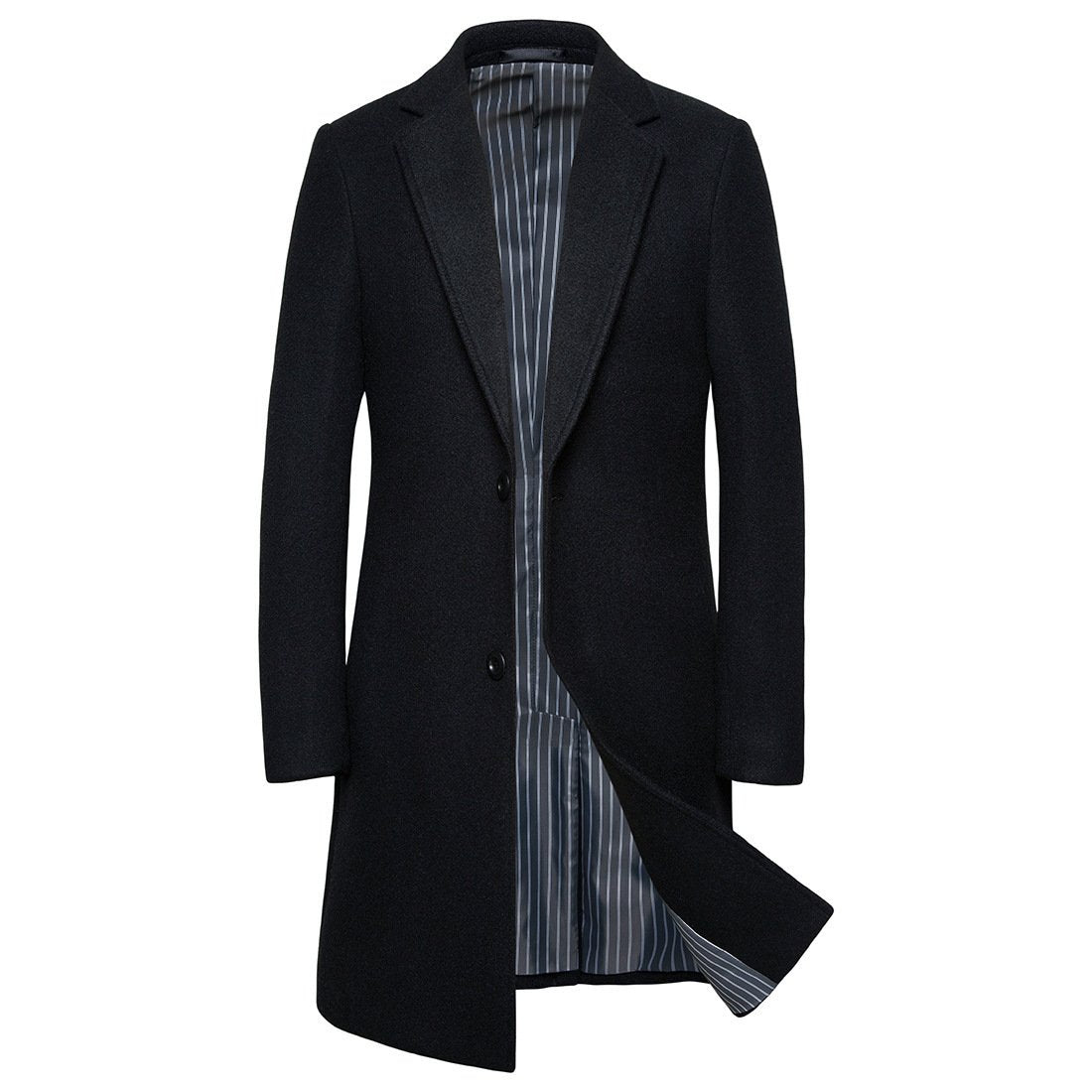 Wholesale Hot European And American Wool Lapel Medium Coat Jacket