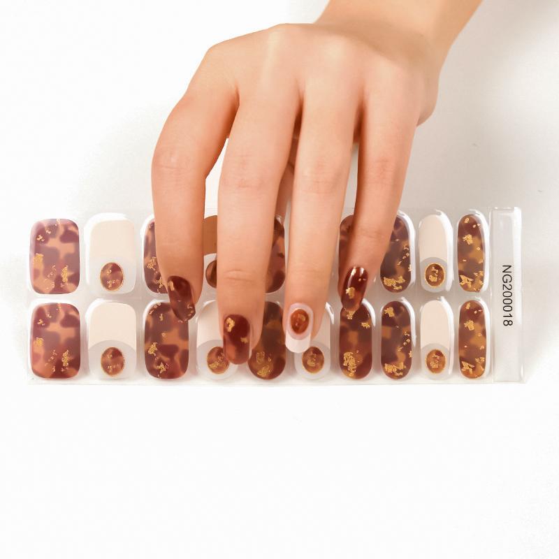 2025 Wholesale Amazon Best Selling New Brand UV Gel Nail Polish Nail Wraps Gel Varnish Nail Polish Sticker