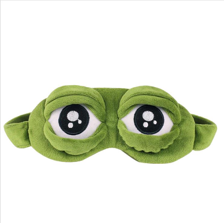 Funny Sleep Eye Mask Sad Frog Expression Creative Shading Cartoon Eye Mask Accessories