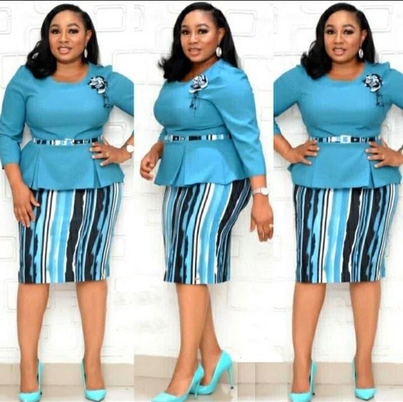 Plus Size 6XL Women African Turkey Women Office Belt Long Sleeve Dress Women Elegant Office Dress Belt Belt