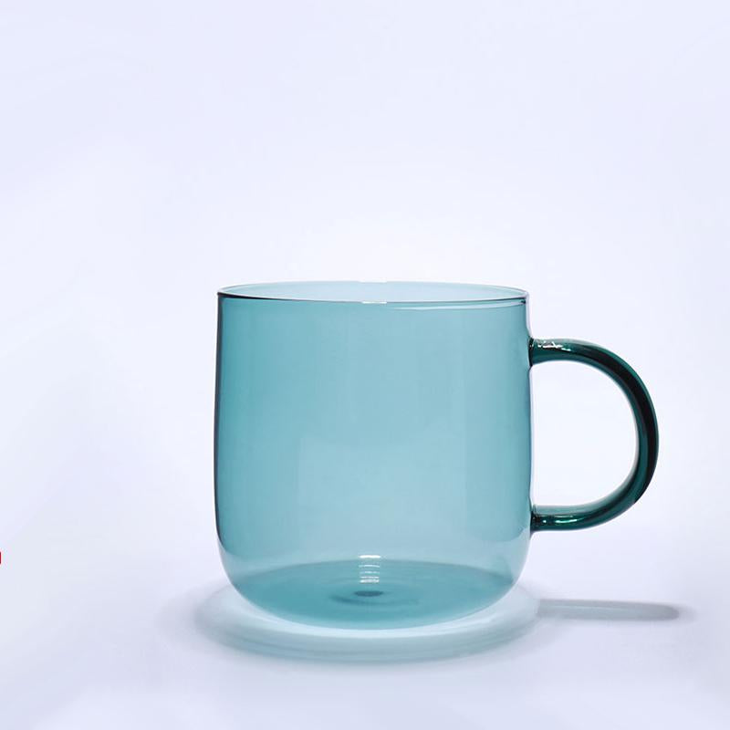 GDGLASS Custom Wine Set Jade Tea Cup Borosilicate Coffee Cup With Handle Glass
