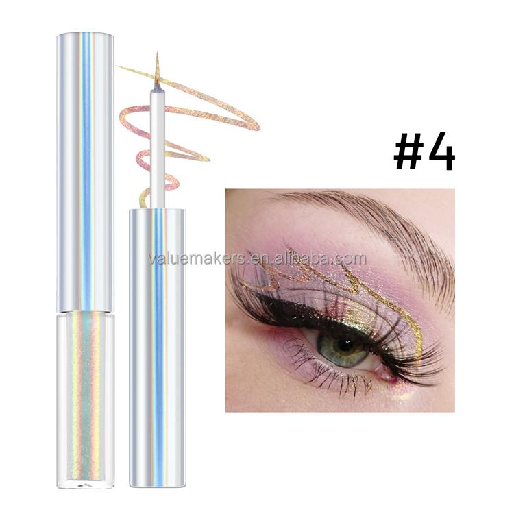Private label new arrival metallic eyeliner water activated eyeliner shimmer chameleon liquid eyeliner