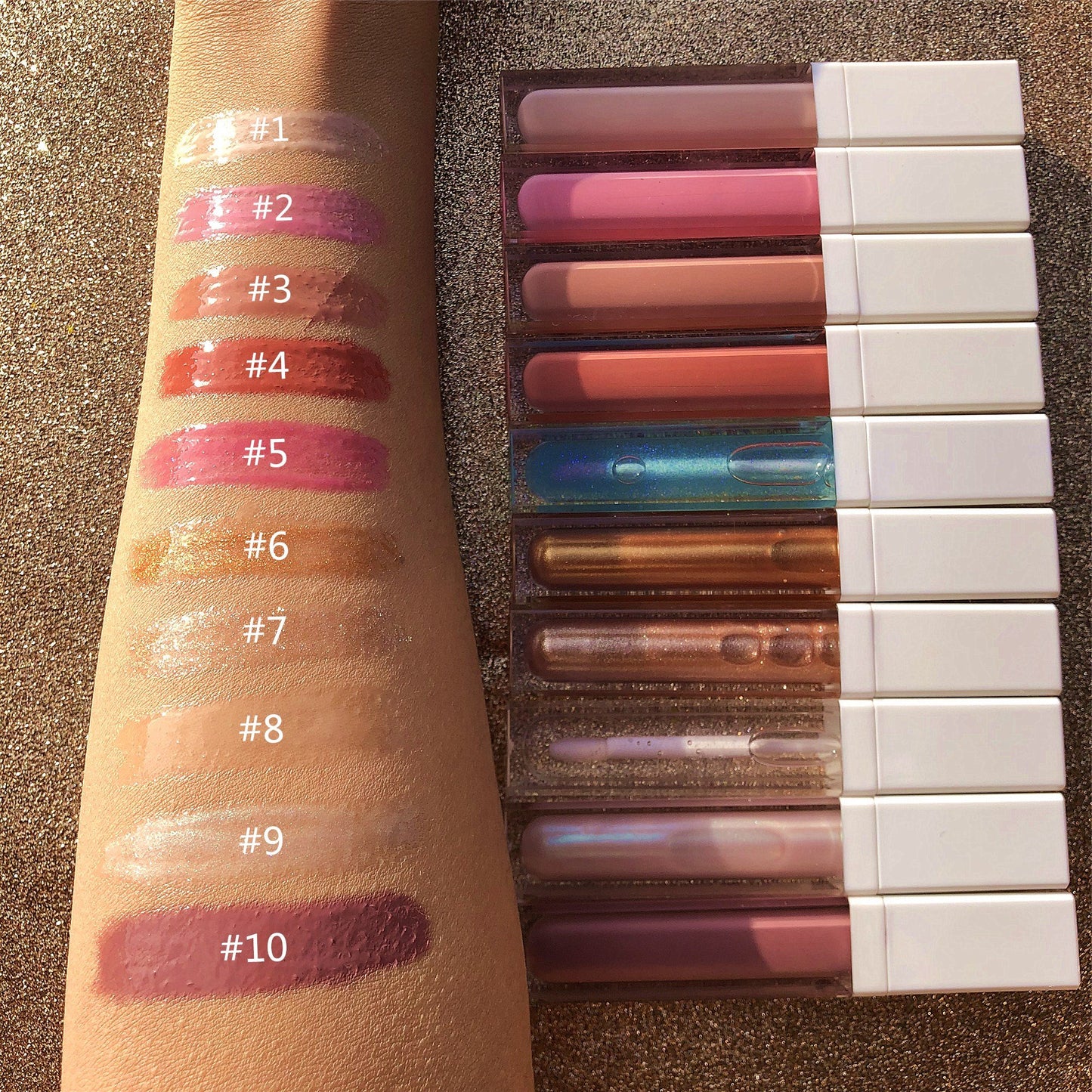 New Makeup Lip Gloss Cosmetics Liquid Vegetarian Organic Gloss Plump Fruit Nude Transparent Custom Private Label Lip Gloss