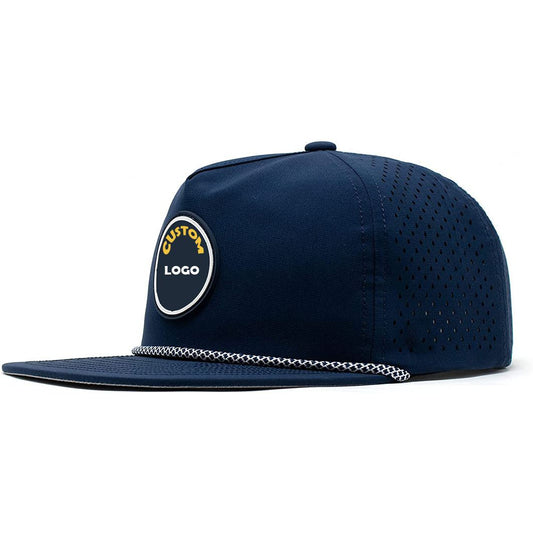 High Quality Respring Support Blank Golf Rope Cap Respring Cap Casquette Homme Golf Cap 6 Panel Performance Respring Cap