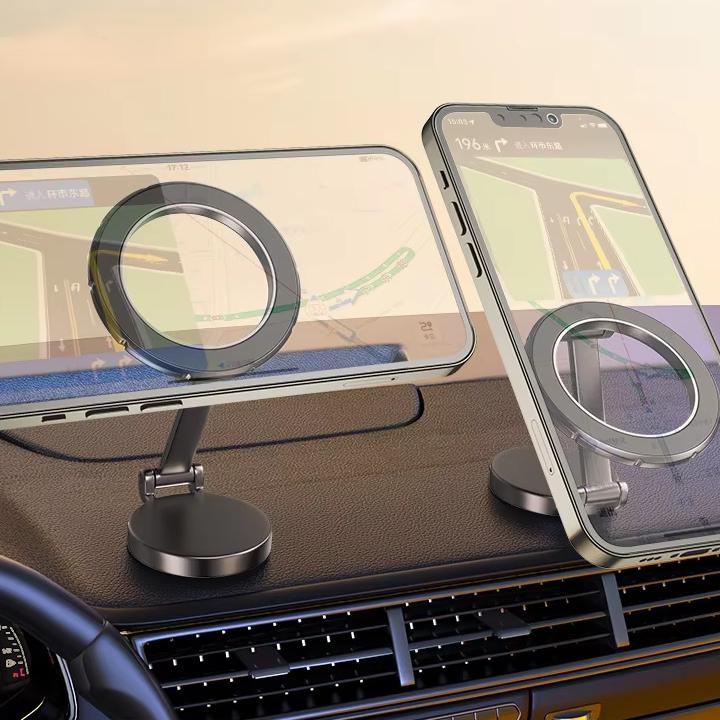 810 ° Rotating Folding Magnetic Car Phone Holder Dashboard Magnetic Belt Navigation Holder Car Holder Customized Logo
