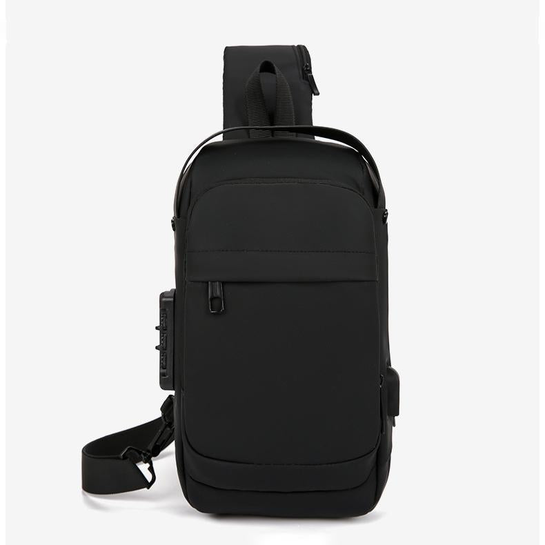 New Fashion Anti-theft Chest Bag Waterproof Crossbody Hanging Bag Nylon U Disk Men's Chest Bag