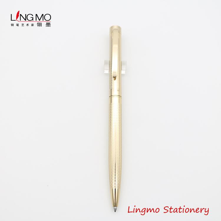 Lingmo High Quality Metal Pen Black Gold With OEM Design Pen With Custom Logo