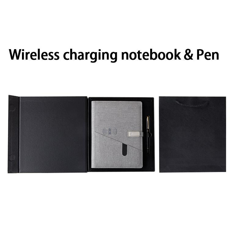 Magnetic A5 Notebook With Custom Logo PU Leather Paper Set Business Style Spiral Organizer School Office Writing Gift Box Set