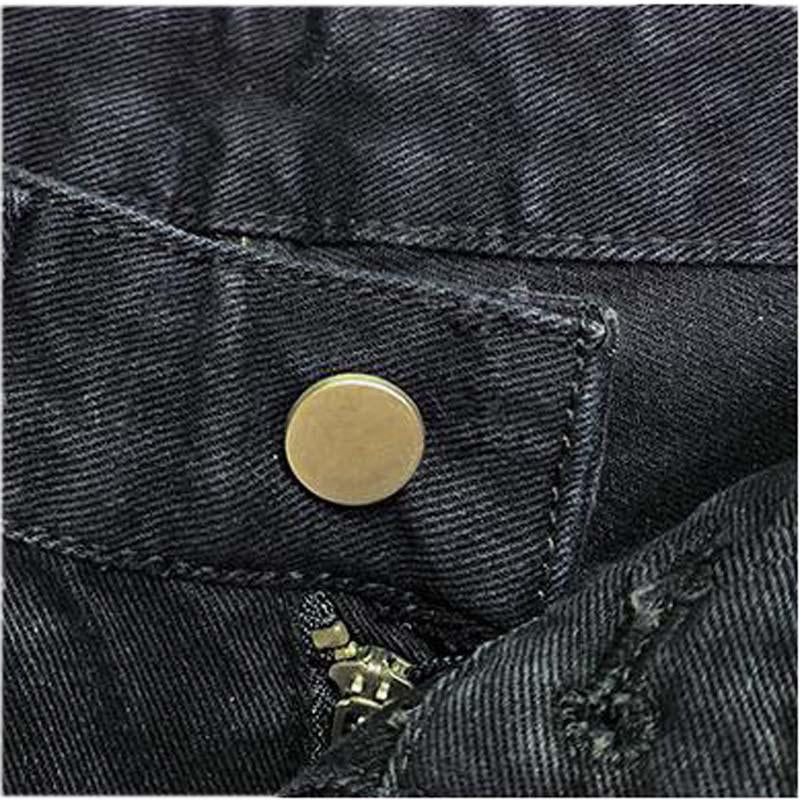 Fashion Custom Black Denim Short Ripped Casual Slim Fit Jeans Shorts For Men