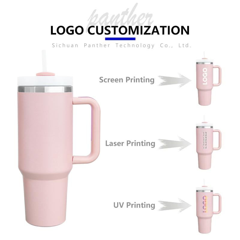 Custom 40 Oz Tumbler Stainless Steel Vacuum Insulated Tumbler Travel Mug Coffee Cup 20 Oz 30 Oz 40 Oz Tumbler With Handle Logo