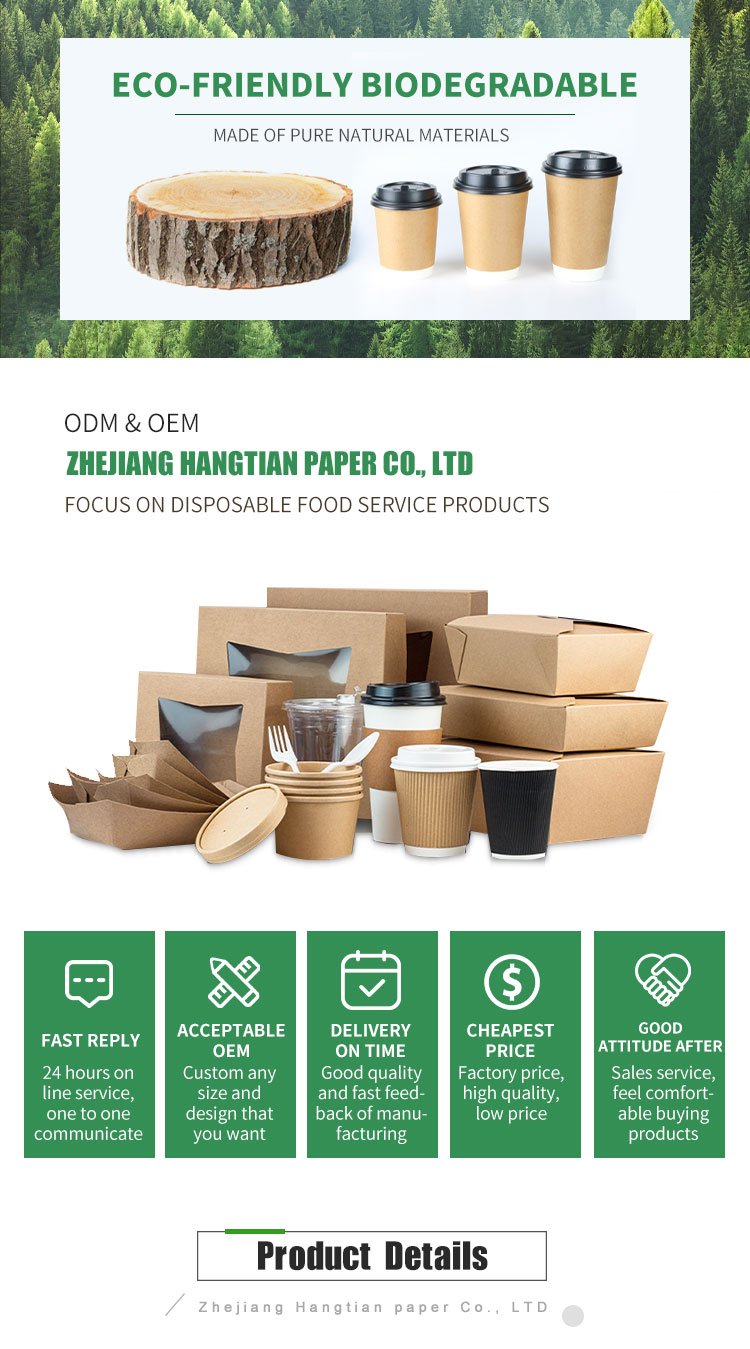 Custom Logo Printing Disposable 8 Oz 10 Oz 14 Oz 16 Oz 22 Oz Double Wall Coffee Paper Cup With Lid