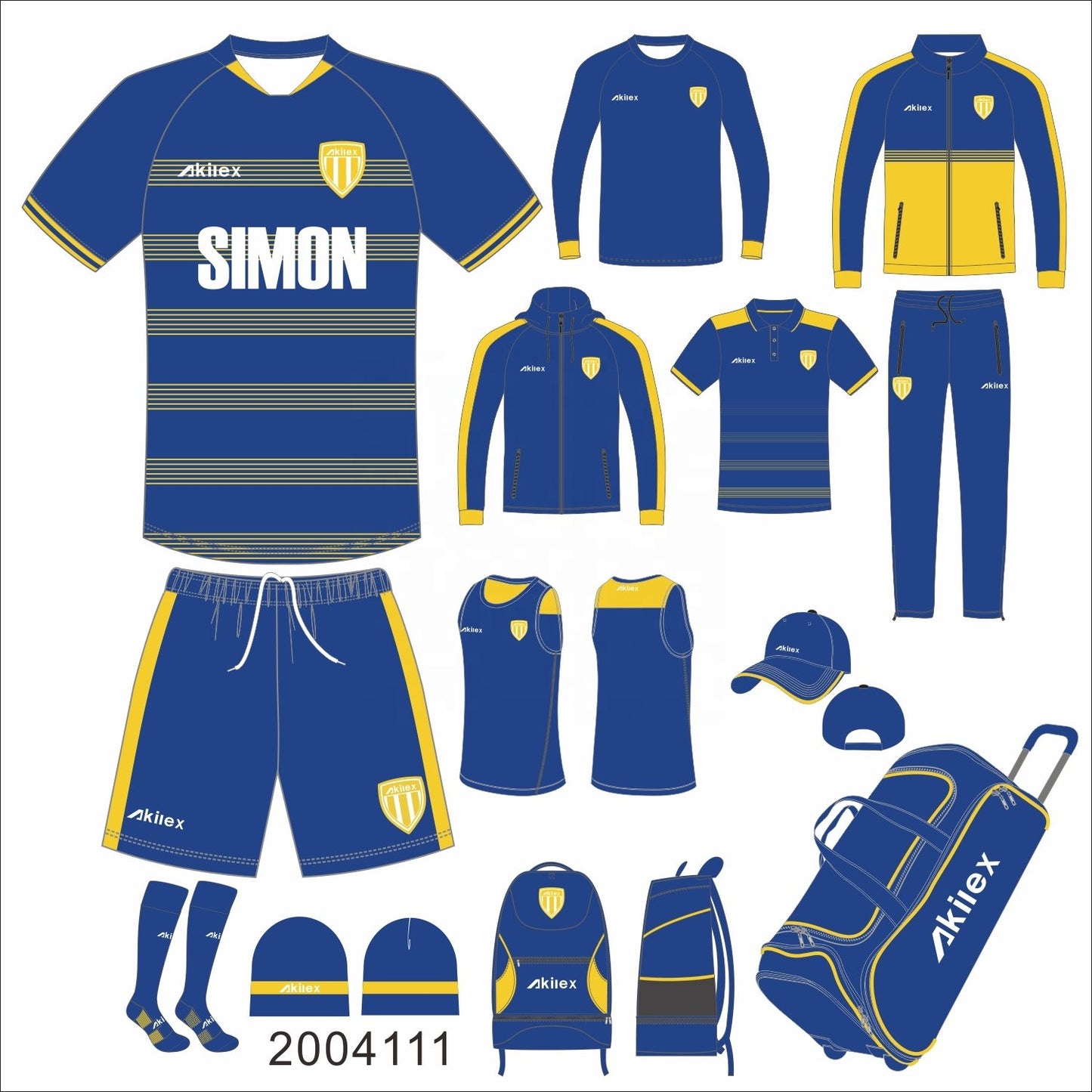 Custom New Design High Quality Factory Original Soccer Full Set Soccer Team Uniform Training Men Soccer Set For Sale