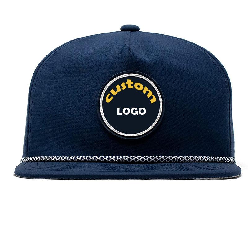 High Quality Respring Support Blank Golf Rope Cap Respring Cap Casquette Homme Golf Cap 6 Panel Performance Respring Cap