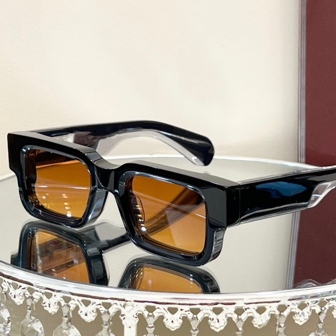 High Quality Polarized Acetate Sunglasses Men Women Custom Logo Luxury Thick Square Frame Rectangular TAC Sunglasses