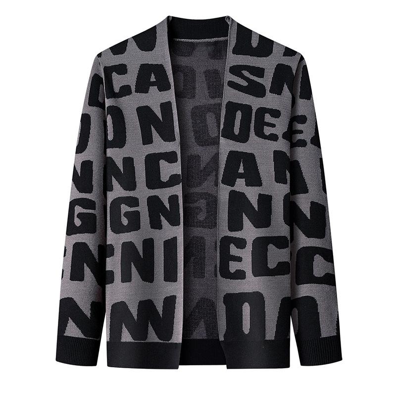 Nanteng Custom Low MOQ 100% Cotton High Quality Long Sleeve Knitted Men's Cardigan Sweater