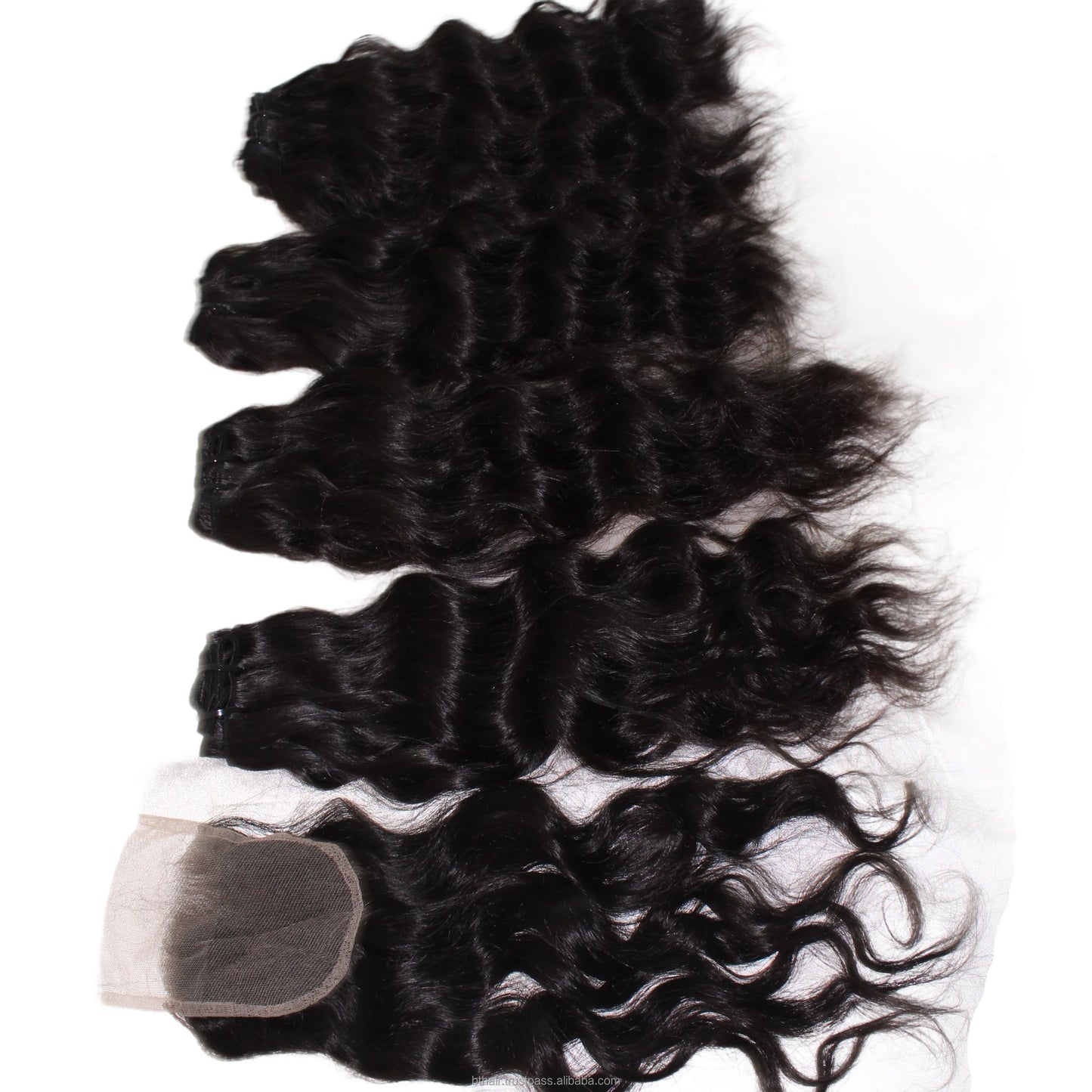 100% Natural Eco-Friendly Human Hair Belt Closure Suit Beautiful Body Wave Remi High Clear Lace Wig Long Transparent Lace