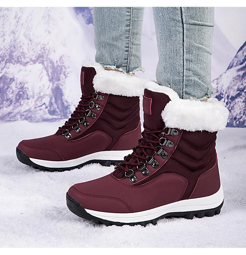 Fashion Casual Winter Ankle Boots Winter Warm Snow Boots Winter Shoes Rubber K501 A3 Custom Logo Latest Design Ladies