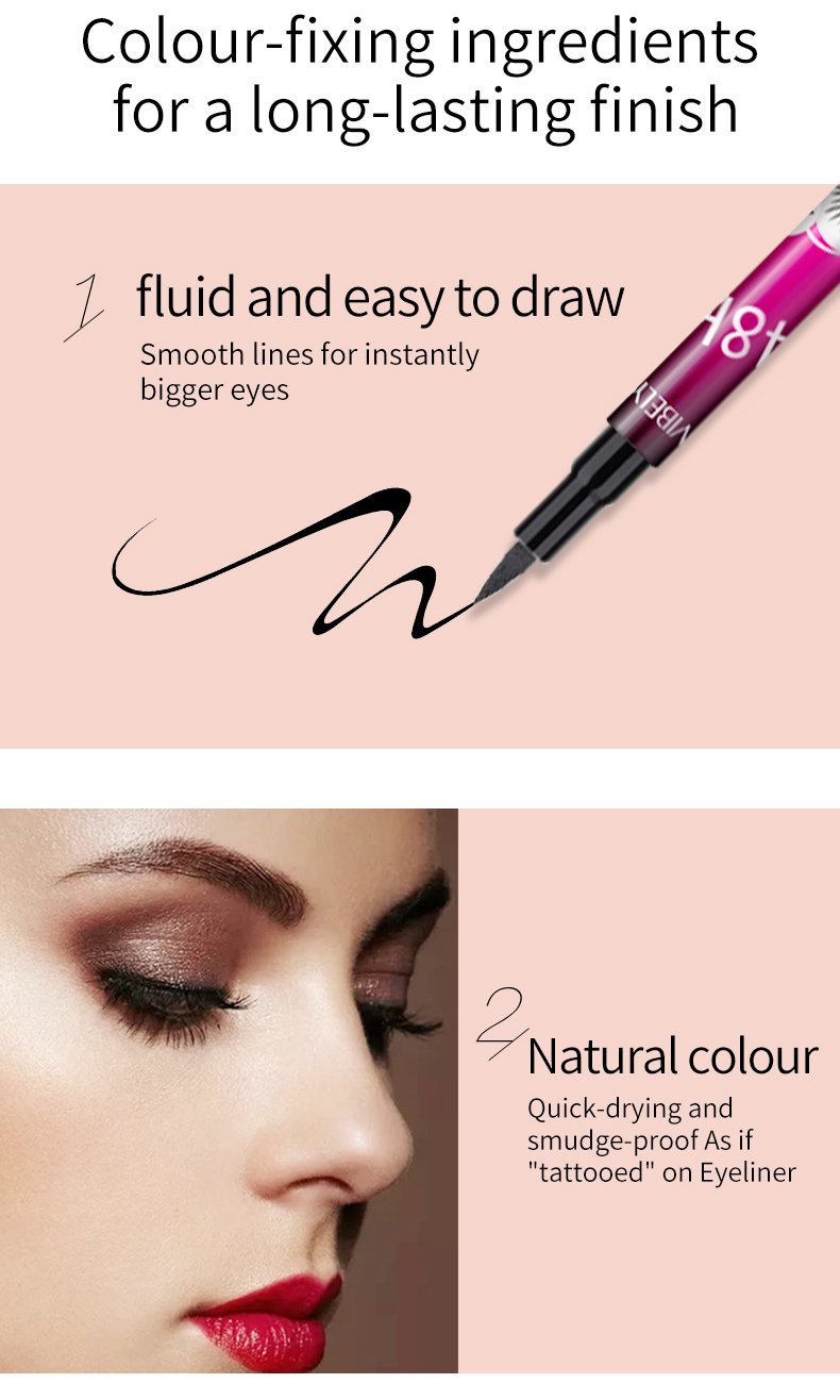 New Fashion Wholesale Makeup Thin Smooth Eyeliner Liquid Durable Waterproof Eyeliner Pen