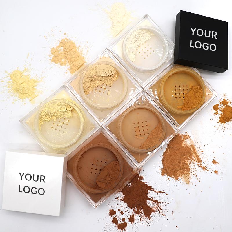 OCHAIN OEM Oil Control Waterproof Square Makeup Private Label Loose Styling Powder