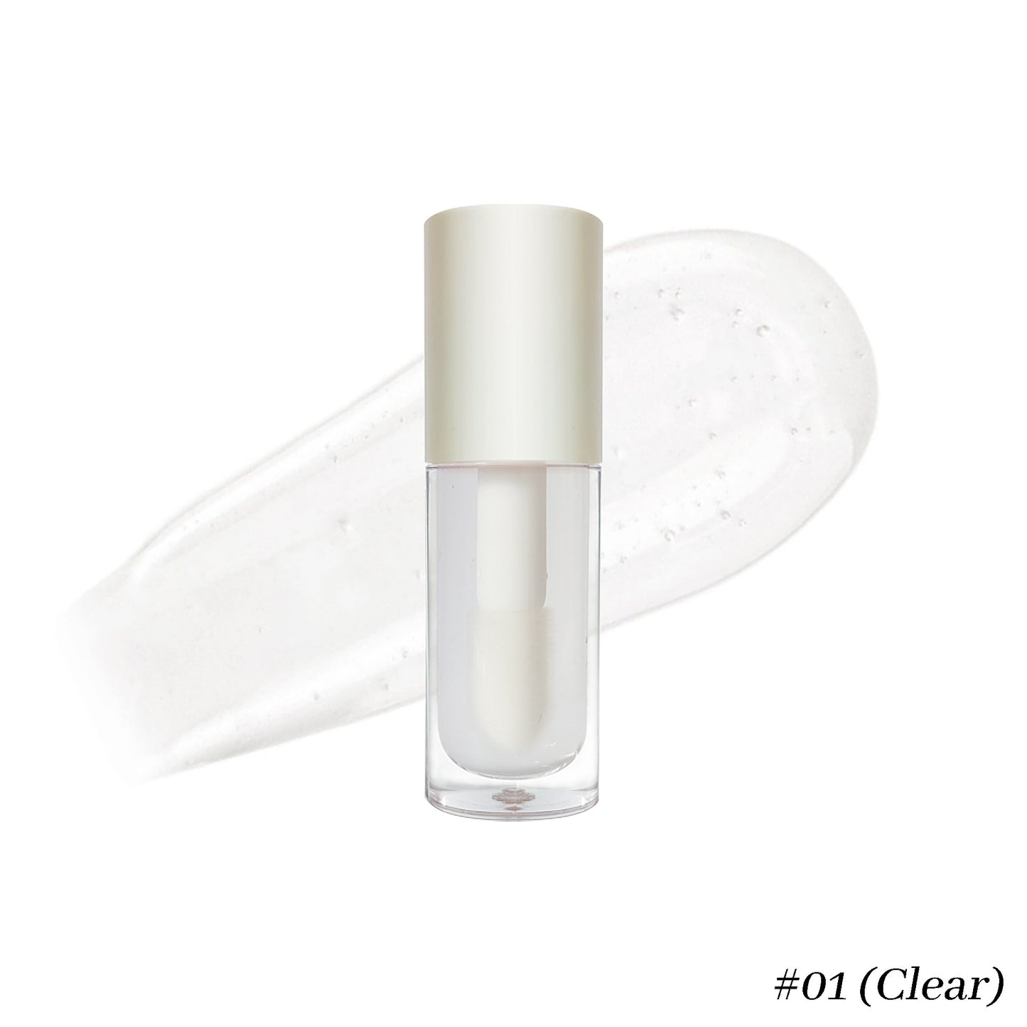 Wholesale Vegan Cosmetics Pink Transparent Nude Lip Gloss Supplier Custom Trademark Sequins Lip Gloss Private Label Lip Gloss
