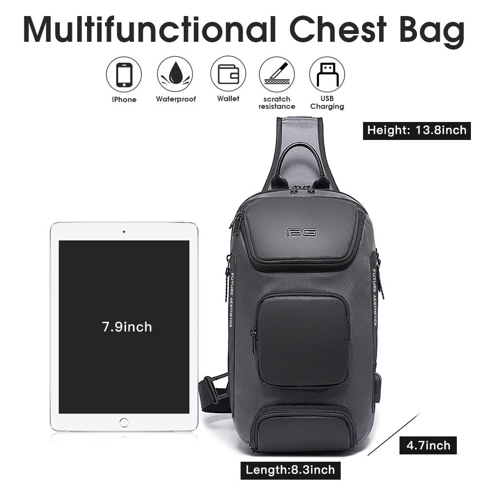 2023 Custom New Wholesale Men's Bag Custom Shoulder Men's Bag, Casual Men's Chest Bag, Tablet Computer Bag,