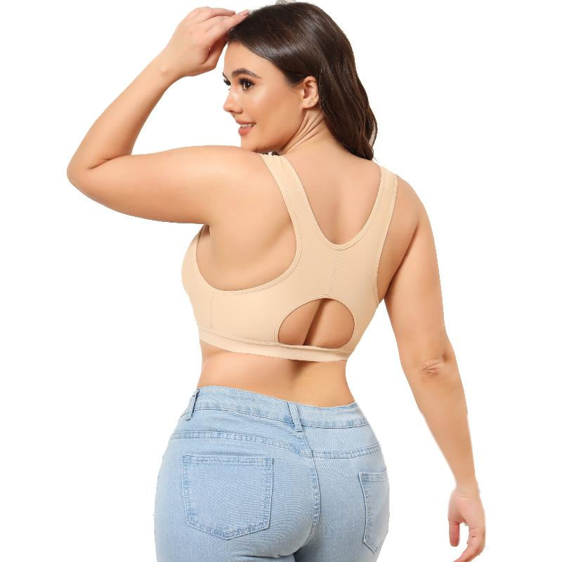 S-shapper Women's Front Closure Bra Compression Bra After Surgery Full Back Covering Women's Shapewear Bra