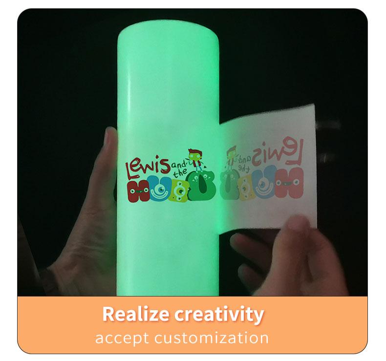 American Warehouse 20 Oz Fluorescent Stainless Steel Glow In The Dark Sublimation Slimming Tumbler Blank Luminous Paint Straight Cup