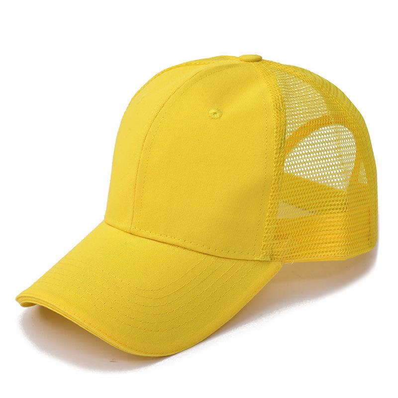 Wholesale Custom Logo Adjustable Size Cotton Snapshot Mesh Hat Men And Women Outdoor Sports Running Mesh Baseball Cap
