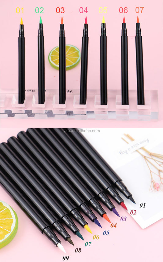 Vegetarian Private Label Multicolor Eyeliner Waterproof Quick Dry Gel Eyeliner Custom Logo Color Liquid Eyeliner