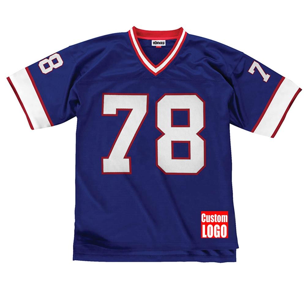 Custom Sublimation Stitching Embroidery Rugby Sportswear Jersey Football Original Football Shirt American Football Jersey