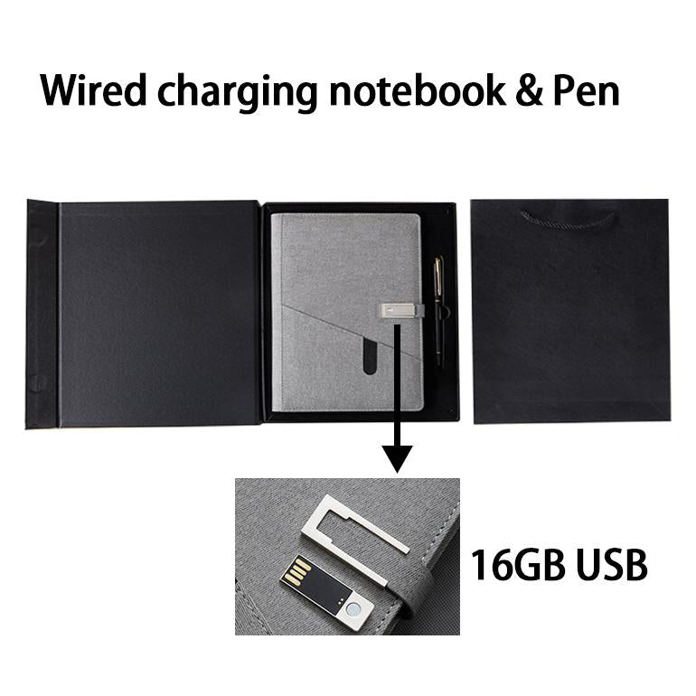 Magnetic A5 Notebook With Custom Logo PU Leather Paper Set Business Style Spiral Organizer School Office Writing Gift Box Set