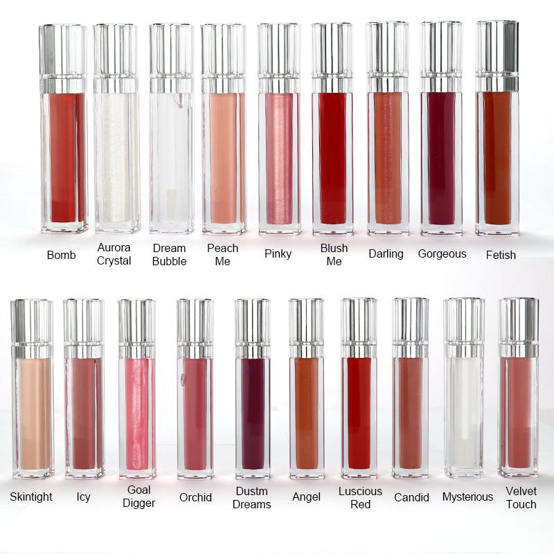 Glossy Lip Gloss Moisturizing 80 Color High Pigment Waterproof Custom Logo Matte Lip Gloss Vegetarian Cruel Free Wholesale Price