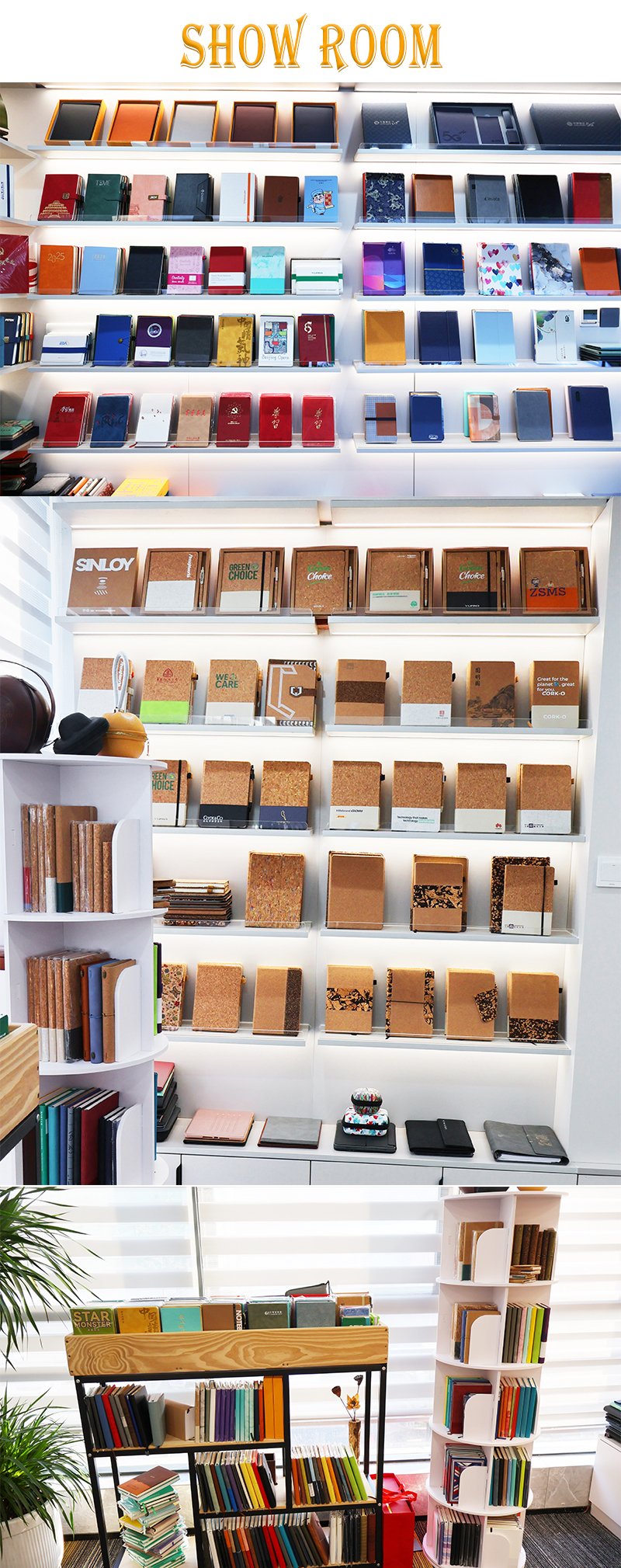 Eco-friendly Coffee Grounds Luxury Diary Cardboard Cork Luxury Paper Set Diary Pu Leather Set Diary Gift