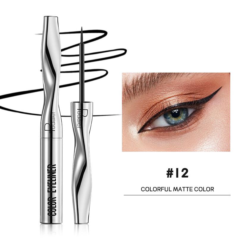 Wholesale Matte Eyeliner Lasting Waterproof Vegetarian Color Eyeliner Pencil Quick Dry Liquid Eyeliner Private Label