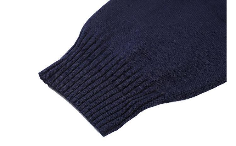 Custom High Quality Winter Crewneck Jacquard Pullover Knitted Shirt Cotton Men Pullover Sweater