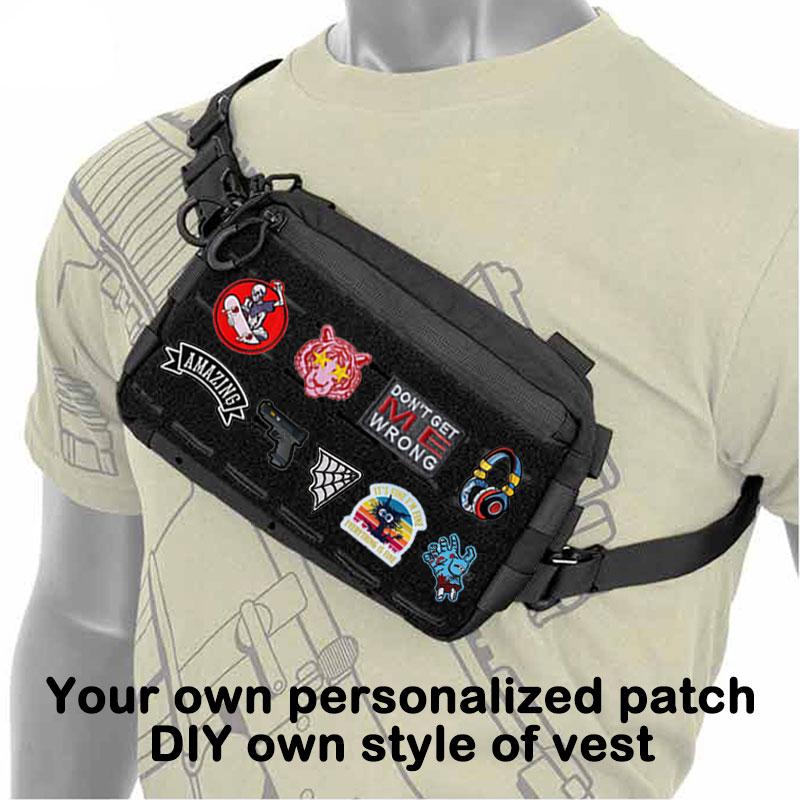 Lightweight Chest Case Vest Outdoor Chest Bag Adjustable EDC Men Chest Bag