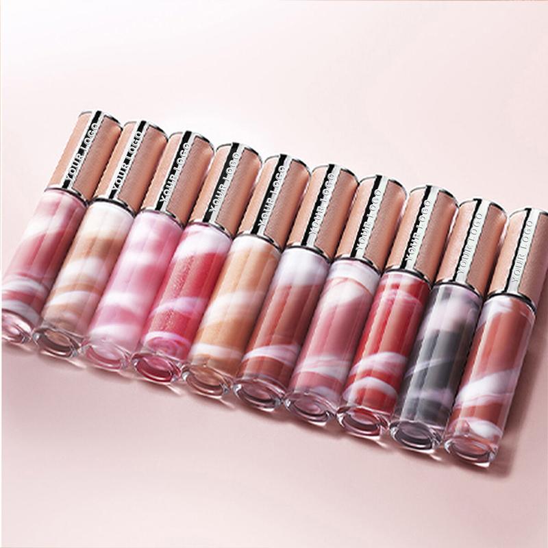 Perfecto Rose Liquid Cream Lip Gloss Waterproof Matte Lip Balm With Customizable Logo Fashion Design Mineral Lip Gloss Label