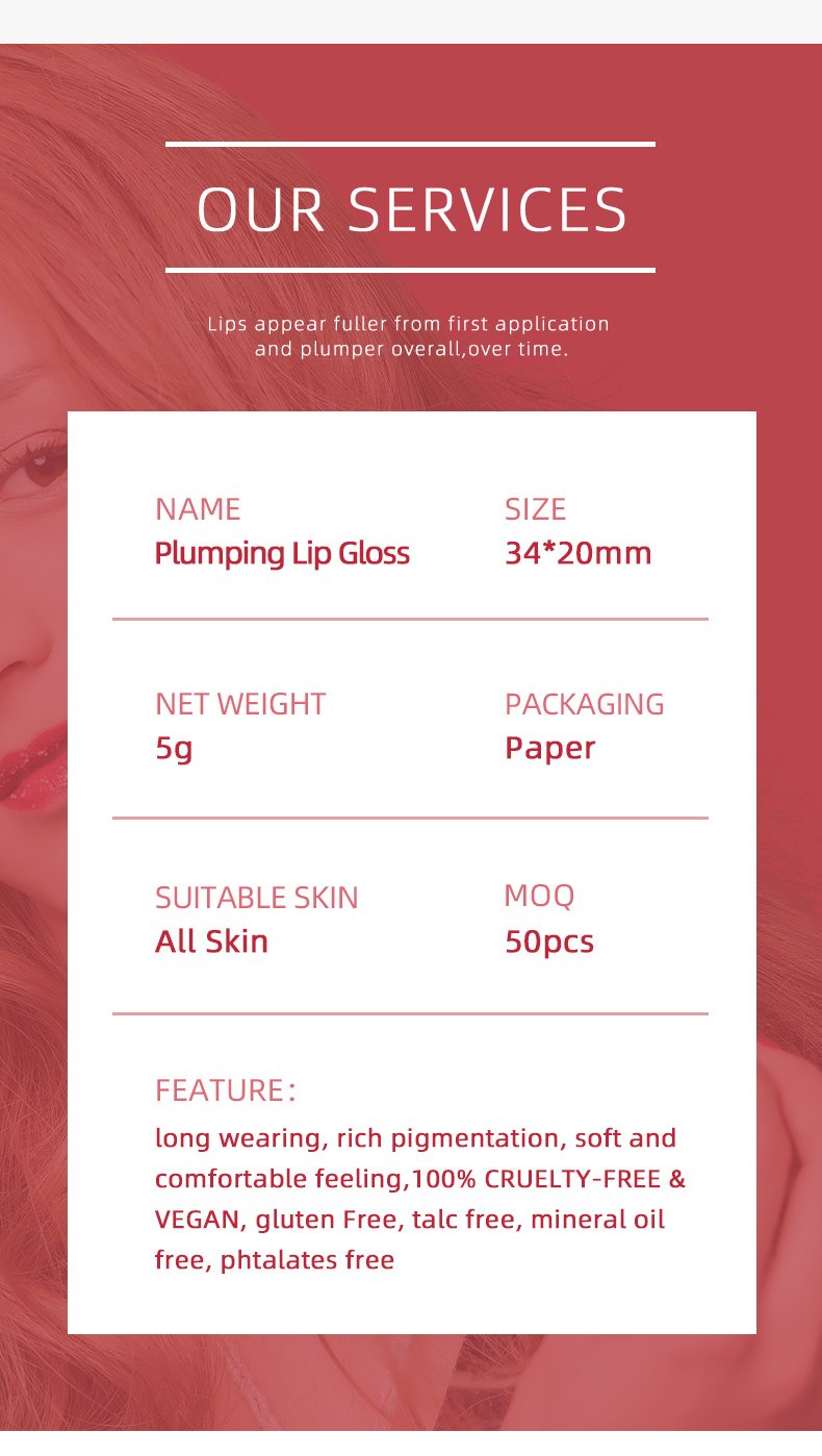 Wholesale No Logo Waterproof Gloss Lip Gloss 21 Color Glow High Quality Vegetarian Gloss Lip Gloss