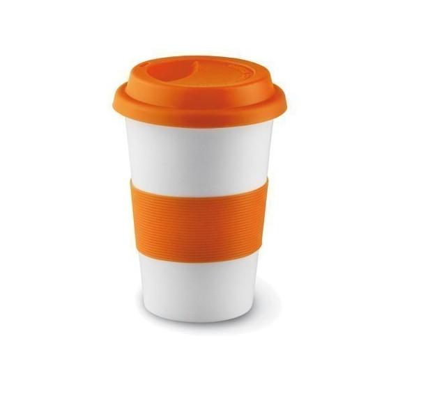 Unionpromo High Quality Ceramic Mug Coffee Cup With Silicone Lid