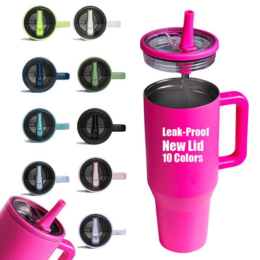 Custom 40 Oz Tumbler Vacuum Thermos Cup No Overflow Jug Traveler Stainless Steel Mug Temos With Handle Jug Tumbler