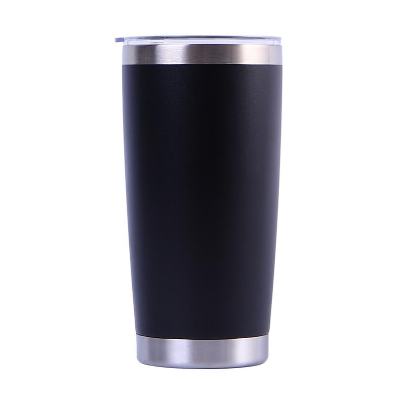 Custom Logo Powder Coated Metal Cup Double Wall Vacuum Insulated Stainless Steel 20 Oz 30 Oz Car Tumbler Cup Travel Coffee Mug