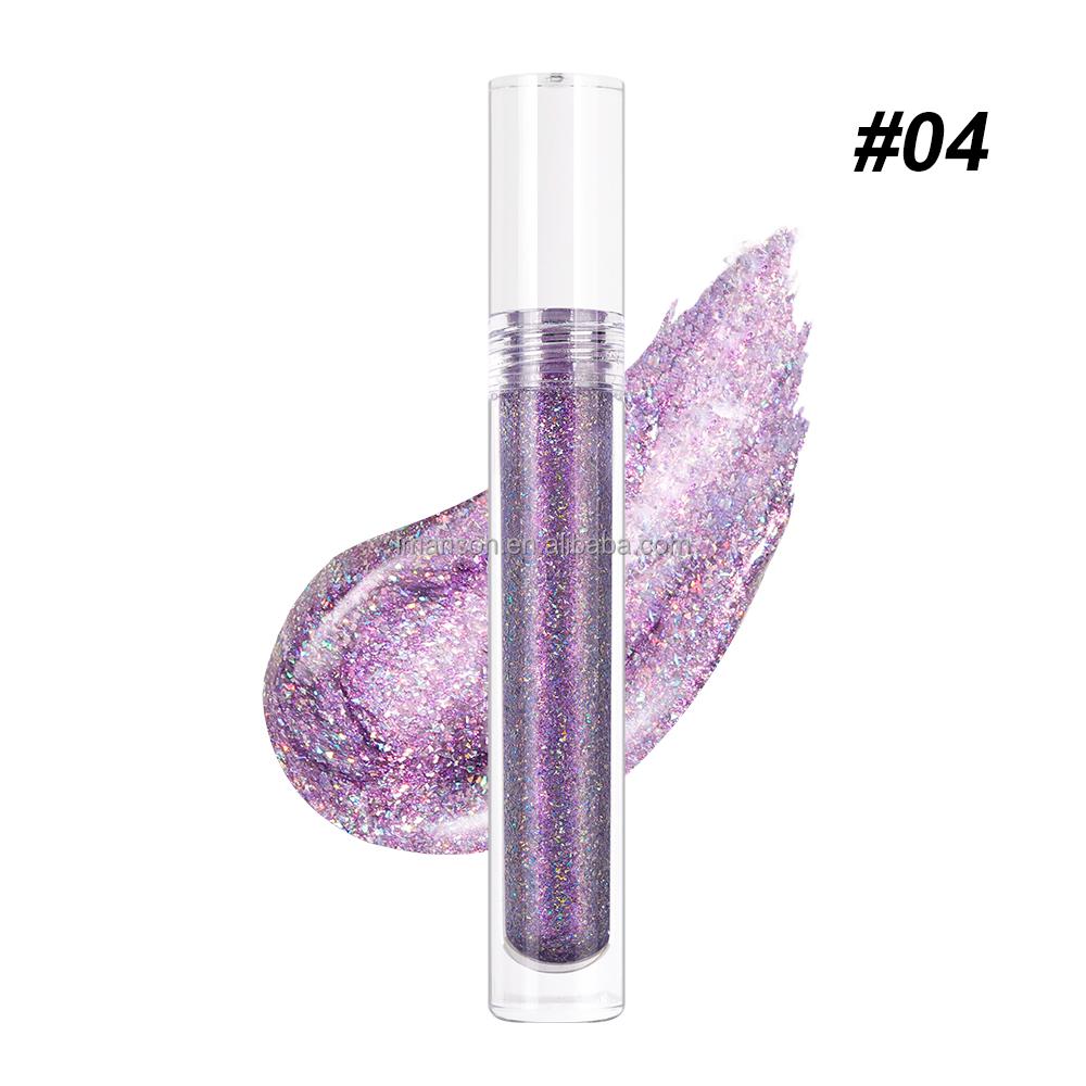 Wholesale OEM Diamond Lip Gloss Makeup High Gloss Hologram Glitter Lip Gloss