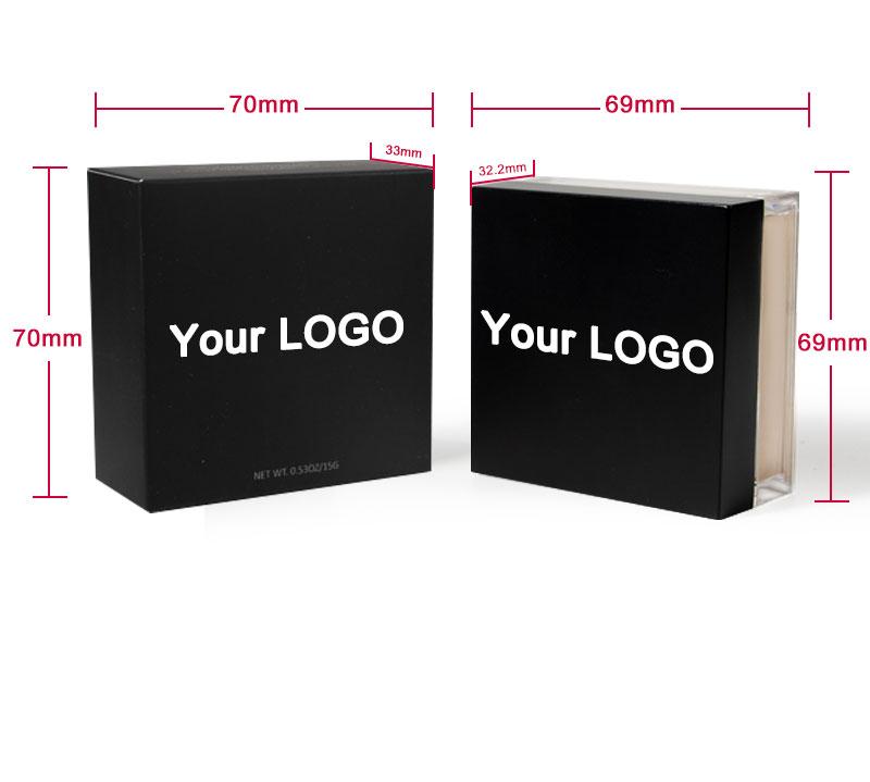 OCHAIN OEM Oil Control Waterproof Square Makeup Private Label Loose Styling Powder