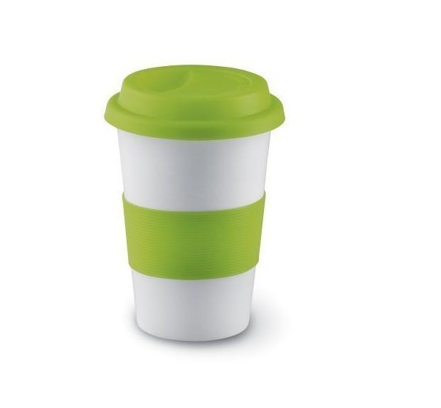 Unionpromo High Quality Ceramic Mug Coffee Cup With Silicone Lid