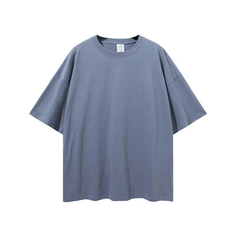 Custom Men's Oversized T-Shirt Printed Logo 100 Cotton Plus Size T-Shirt Large High T-Shirt Loose Fit Men's T-Shirt