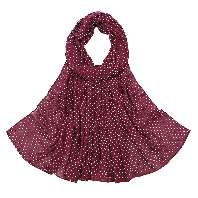 New Solid Color Foam Dot Chiffon Veil Monochrome Breathable Dot Long Veil Sunscreen Shawl Decoration Wholesale