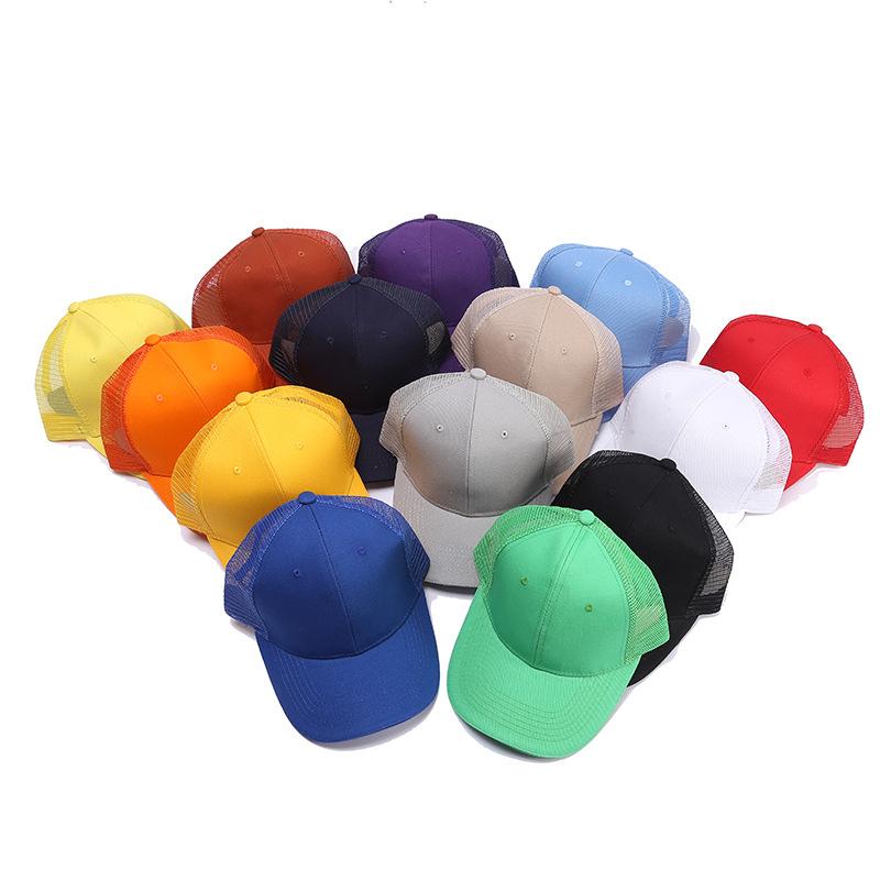 Wholesale Custom Logo Adjustable Size Cotton Snapshot Mesh Hat Men And Women Outdoor Sports Running Mesh Baseball Cap