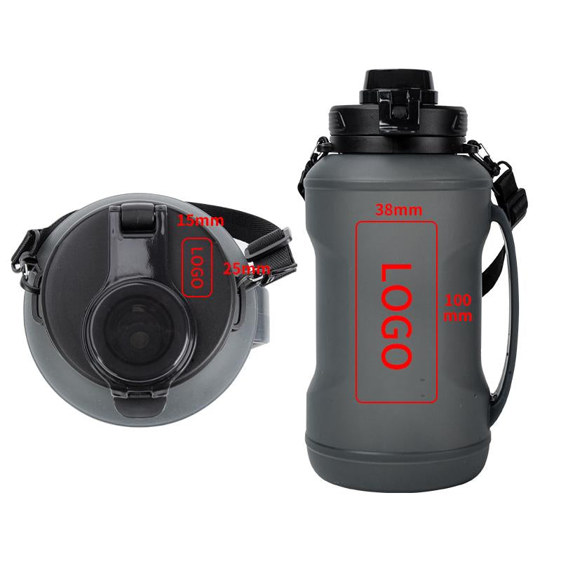 Wholesale BPA Free 2L Sports Gym Collapsible Drinking Collapsible Silicone Travel Straw Water Bottle